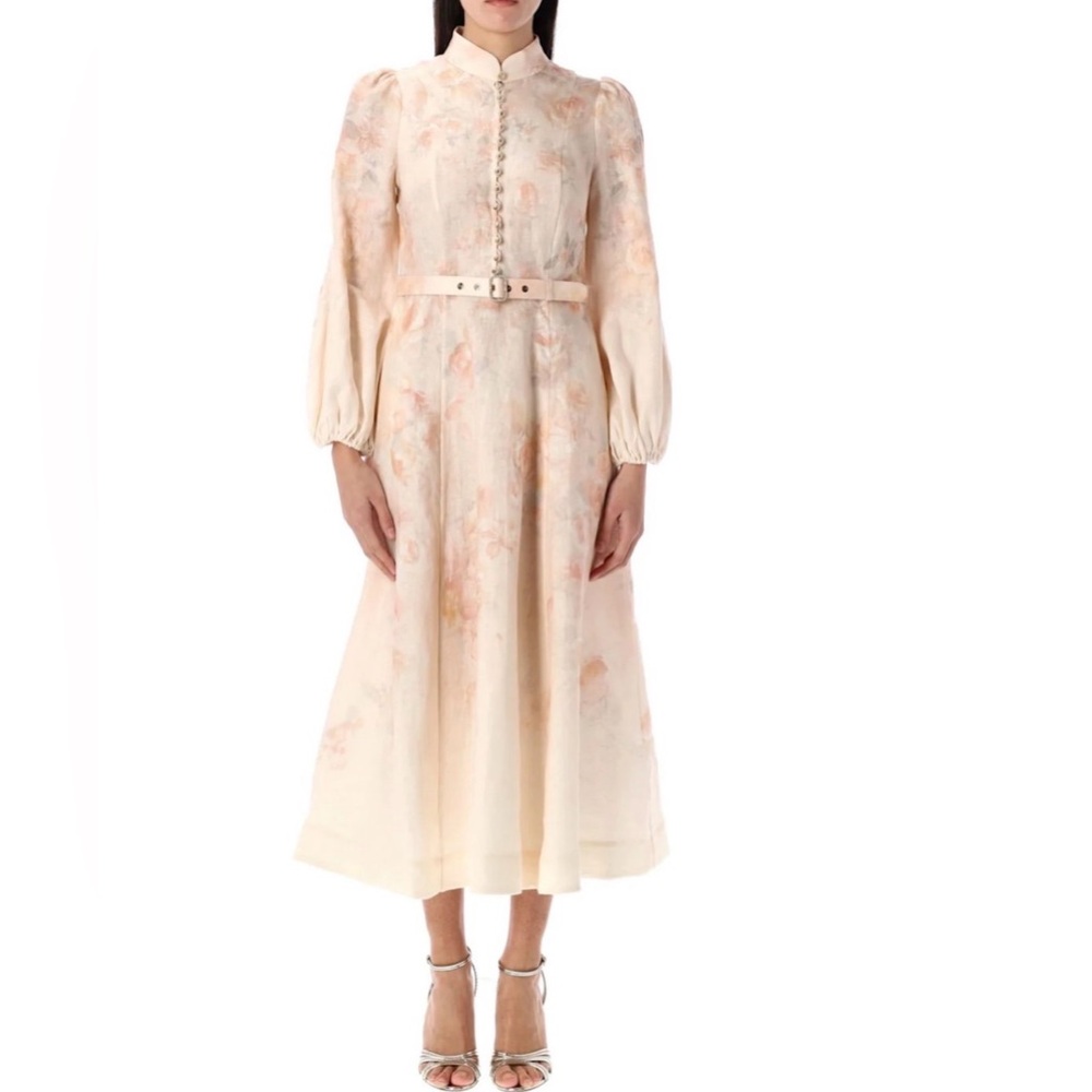 Zimmerman Elegant Cream Floral Dress